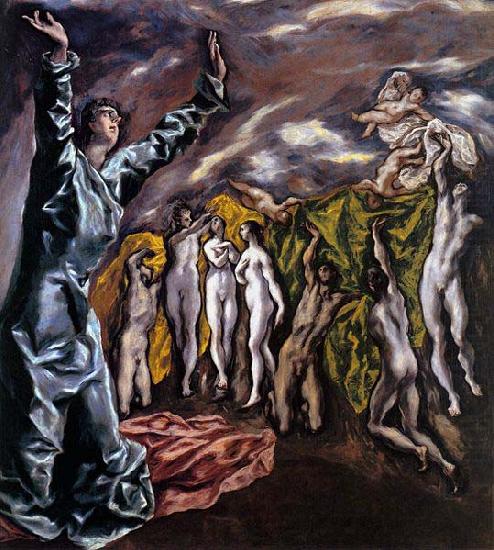 El Greco The Opening of the Fifth Seal china oil painting image